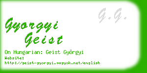 gyorgyi geist business card